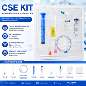 All-in-One Combined Spinal <strong>Epidural</strong> <strong>Kit</strong> with 16G-18G Tuohy Needle and 25G-27G Spinal Needle - Product Image 6