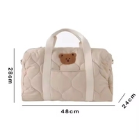 Sac à langer tendance, grande capacité, sac à langer pour maman et bébé, grand sac avec broderie, sac à main doux pour un usage quotidien, voyage d'été