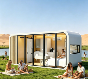 Cabane Apple personnalisée et élégante avec balcon pour complexe de loisirs et villa de vacances privée - Product Image 2