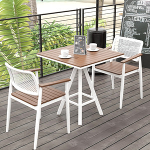 Juego de Comedor para Patio Exterior, Resistente al Agua y a la Corrosión, Muebles de Bistro para Bar, Cafetería, Resort, Venta al Por Mayor - Product Image 1