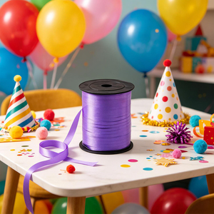 Cinta Morada Mate de 500m, diseñada específicamente para aplicaciones en interiores, decoraciones para fiestas, paquete de 3 unidades. - Product Image 5