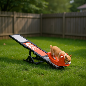 Rampa de Agilidad para Perros, Balancín Interactivo para Mascotas, Juguete de Movimiento Manual de Plástico, Estilo Deportivo, Patrón Sólido D0100XU909Y - Product Image 2