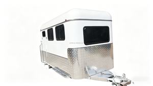 Remorque à chevaux en aluminium à chargement direct pour deux chevaux, porte-chevaux en aluminium antirouille - Product Image 3
