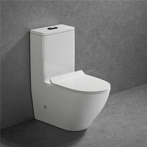 Hiện đại nhà vệ sinh gốm sứ thiết bị vệ sinh washdown nước Closet WC nhà vệ sinh bát một mảnh màu đen nhà vệ sinh commode - Product Image 4