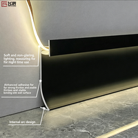 Plinthe LED Moderne pour Hôtel, en Aluminium, Durable, Étanche, Intégrée, Bande Décorative Métallique – Vente Directe Usine