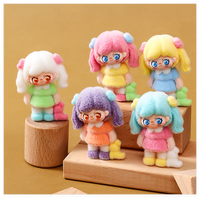 Boutique de vente en gros de figurines de collection tendance, populaires, en floc, boîte mystère, figurine personnalisée, sac surprise, poupée de dessin animé, fabricant