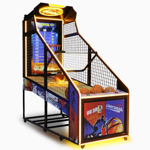 Double <span class=keywords><strong>jeux</strong></span> pour enfants adultes de luxe à pièces Machine de basket-ball pliante à écran LCD à usage domestique vidéo intérieure matériau métallique - Product Image 1