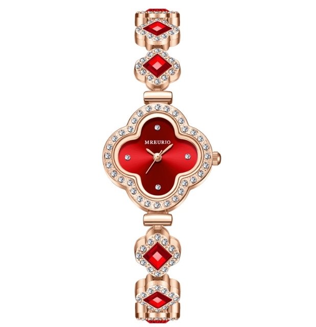 Four-leaf Clover Watch for Women Waterproof Fashion Diamond Bracelet Watch