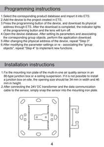 Kanontec KTEAQS-T7 KNX arayüzü hava kalitesi sensörü CO2 formaldehit sıcaklık nem PM1.0 PM2.5 PM10 elektrik ekipmanları - Product Image 6