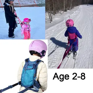 Premium Training Strap Equipment For Age 2-8 Child Ski Harness With Backpack Kids Ski Trainer Harness