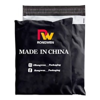 Sacs personnalisés avec logo, logo personnalisé, imperméables, noirs et roses, design écologique, impression personnalisée, sacs express, sacs d'expédition