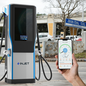 Injet ที่ชาร์จ IP54 EV, ที่ชาร์จ60kW 240kW 180kW 120kW ที่ชาร์จแบบเร็ว <span class=keywords><strong>DC</strong></span> CCS2สถานีชาร์จรถยนต์ไฟฟ้าสถานีชาร์จรถยนต์ - Product Image 1