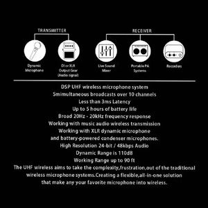 Hot U3 Blue Tooth Professional UHF Sistemas DE MICRÓFONO INALÁMBRICO Dual True Diversity Sistema DE MICRÓFONO INALÁMBRICO - Product Image 4