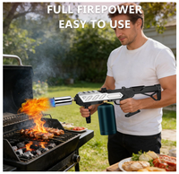 Torche au propane puissante avec conception détachable, torche de cuisine à flamme réglable, brûleur à flamme (réservoir non inclus)