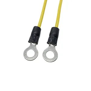 BVR Ground Cable Yellow Green 4.2/3.2mm Ring Terminal Cable Photovoltaic Grounding Wire Terminals