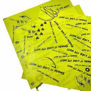 Papier ciré alimentaire personnalisé pour sandwichs et hamburgers, emballage pour sandwichs et hamburgers résistant à la graisse, emballage pour la restauration rapide - Product Image 1