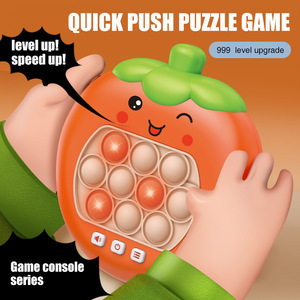 Console de jeu électronique anti-stress en forme de fruit, jeu rapide à presser, jouet lumineux à bulles pour enfants et adultes - Product Image 2