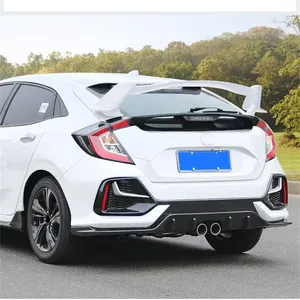 สปอยเลอร์หลังสำหรับรถแฮทช์แบค ปี 2016 2017 2018 2019 2020 รุ่นที่ 10 FK7 สไตล์ Type-R สำหรับตกแต่งหลังคาและฝากระโปรงท้าย - Product Image 4