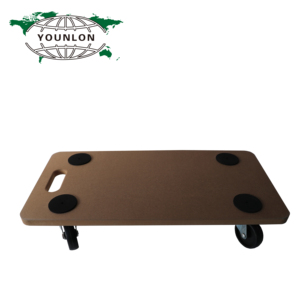 Chariot à roulettes en MDF avec 4 roulettes en PP noires de 3 pouces, 4 patins ronds antidérapants en EVA - Product Image 5