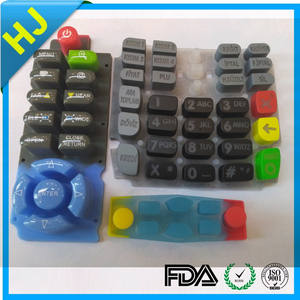 Bloc-clé en caoutchouc de silicone OEM équipement électronique nouveauté fournisseur <span class=keywords><strong>d</strong></span>'<span class=keywords><strong>or</strong></span> panneau de commutateur à membrane ROHS de 30 à 75 un rivage - Product Image 5