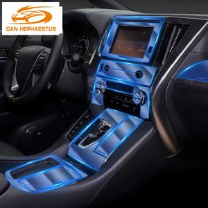 Pour Toyota Alphard 2020 voiture intérieur Console centrale <span class=keywords><strong>Invisible</strong></span> voiture costume TPU <span class=keywords><strong>Film</strong></span> de protection anti-rayures accessoiresRefit - Product Image 1