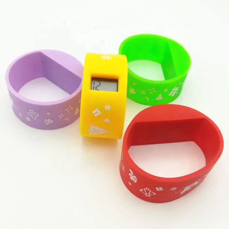 Fashion Cheap Christmas Day Kids Children Gifts 22mm Silicone Watch Band for Promotion