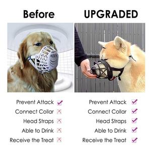 Museruola per cani traspirante di alta qualità all'ingrosso con cinghie regolabili museruole da addestramento per animali domestici Anti-morso per cani - Product Image 6
