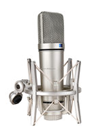 Microphone à condensateur de studio VOXFULL, capsule à diaphragme large de 26 mm en or, pour chant, enregistrement vocal et podcasting