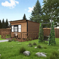 Installation rapide jardin arrière-cour Mini petit hangar préfabriqué modulaire conteneur maison cabine pour la vie privée bureau salle de sport Studio outil