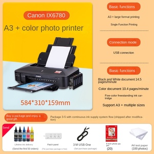 A3 Pixma ix6780/ix6880 wifi 5 Màu CAD đồ họa in ảnh máy in phun mới tự dính Sticker Ciss Ink Tank tự động - Product Image 5