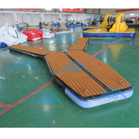Station d'accueil gonflable flottante pour Yacht, plateforme d'île de loisirs, ponton gonflable en forme de Y pour Jet-Ski et stationnement de bateau, à vendre