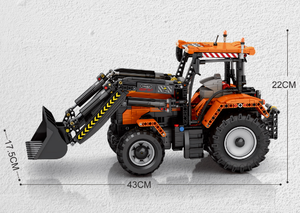 Reobrix 22024<span class=keywords><strong>ข</strong></span>องเล่น DIY สำหรับเด็ก<span class=keywords><strong>บ</strong></span>ล็อกก่อสร้างรถแทรกเตอร์และแอป - Product Image 3