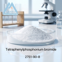 Bromuro de tetrafenilfosfonio LANYU, polvo orgánico C24H20BrP, pureza mínima del 99%, CAS n.° 2751-90-8, intermediarios de transferencia de fase
