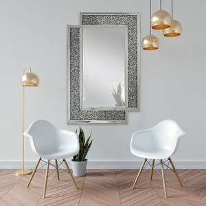 Specchio Decorativo di Lusso per <span class=keywords><strong>Soggiorno</strong></span>, Specchio da Parete con Effetto Diamante Frantumato per Casa e Hotel - Product Image 4