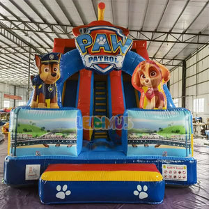 Lớn ngoài trời trong nhà PVC Inflatable lâu đài bouncy chân nhảy lâu đài <span class=keywords><strong>Bouncer</strong></span> trẻ em và người lớn vui vẻ thành phố sân chơi trượt để bán - Product Image 3