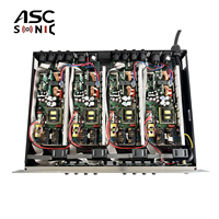 ASCSONIC SD2508 8 Kanallı 1000W 1U Hafif Metal 4 Ohm Güç Amplifikatörü, Ses Hoparlörü için 20Hz-20KHz Frekans Tepkisi ile
