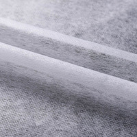 100% Polyester Enzyme Lavage Non Tissé Adhésif Interlignage Fusible Non-Tissé Tissu pour Vêtements Non-Tissé Fusing Interlining