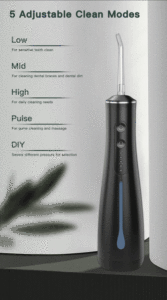 Offres Spéciales 300ml Étanche Portable Dent Cleaner Sans Fil Soins Des Dents Dentaire Flosser Jet D'eau Ipx7 - Product Image 3