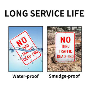 مخصصة 18 بوصة سميكة واقية من الصدأ الألومنيوم عاكس ومقاومة للأشعة البنفسجية لا دخول طريق مسدود تحذير حركة المرور علامات السلامة - Product Image 5