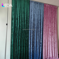 LEDA Rideau de fond de scène en velours diamanté, taille et couleur personnalisées, élégant, avec livraison rapide, NOUVELLE ARRIVÉE pour la décoration d'événements