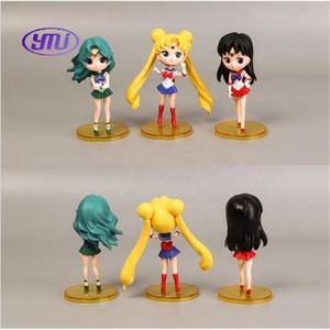 Jouets d'<span class=keywords><strong>anime</strong></span> japonais 6PCS Sailor Moon Kit <span class=keywords><strong>Q</strong></span> <span class=keywords><strong>Posket</strong></span> Sailor Moon Figurine d'action - Product Image 2