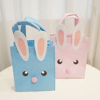Emballage cadeau non tissé motif animal de dessin animé pochettes en plastique sacs pliants sac à provisions de Pâques