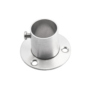 Support mural en acier inoxydable brossé de 25 mm pour base de penderie - Product Image 1