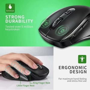 6 키 <span class=keywords><strong>4</strong></span> 기어 DPI 조절 2.4G 무선 마우스 건조 배터리 전원 노트북 컴퓨터 범용 무선 인체 공학적 디자인 마우스 - Product Image 3