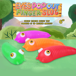 Popular Wholesale Customization Fidget <b>Toys</b> Kids OEM & ODM logo Printing Anti <b>Stress</b> Squishy <b>Toys</b> Eyes Pop-out Finger Slug - Product Image 4