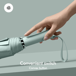 Nouveau parapluie cadeau d'affaires entièrement automatique grande taille bouton convexe 8K côtes double usage pluie soleil personnalisable Logo impression Nylon - Product Image 4