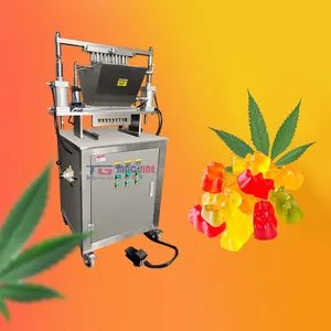 Mini snack food small soft hard candy gummy bear production line manufacturing make machines for small businesses ideas at home