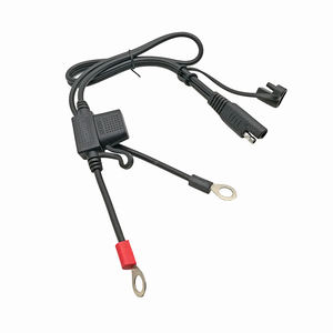 2FT SAE 2-poliger Schnell kupplungs stecker an Ösen-O-Ring-Anschluss kabelbaum Verlängerung kabel 10A-Sicherung - Product Image 2