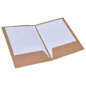 Carpeta laminada de doble cara con logotipo personalizado A4 250G con 2 bolsillos y ranura para tarjeta de visita a todo color Folleto de negocios de <span class=keywords><strong>dos</strong></span> pliegues - Product Image 4