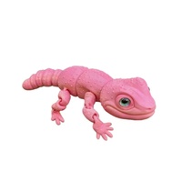 Figurine de gecko articulée imprimée en 3D, jouet pour enfants, articulations entièrement mobiles, cadeau d'anniversaire, nouveau modèle animal, 14 ans, en carton